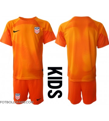 Förenta staterna Målvakt Replika Hemmatröja Barn VM 2022 Kortärmad (+ Korta byxor)